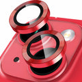 Protège-objectif caméra en aluminium et verre trempé HD pour iPhone à 2 lentilles Protection de caméra iPhone Paprikase Rouge Lignes iPhone 14 Plus