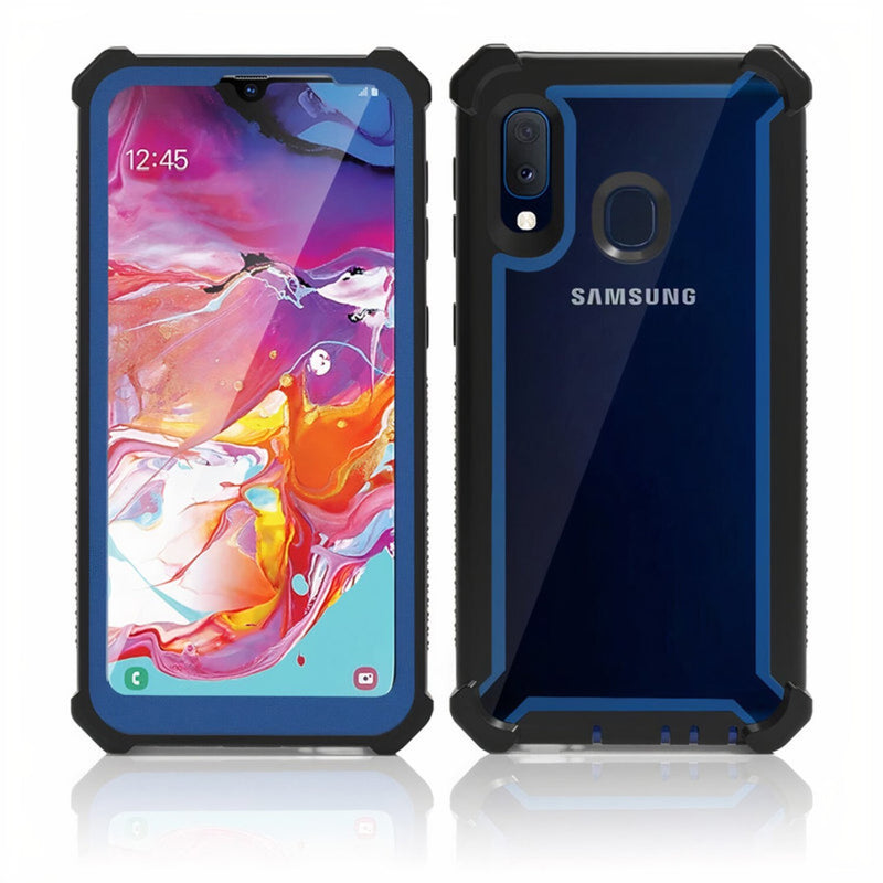Samsung Galaxy A étui de protection robuste à 360° en deux parties Coque Galaxy A Paprikase Bleu Galaxy A50/A50s/A30s 
