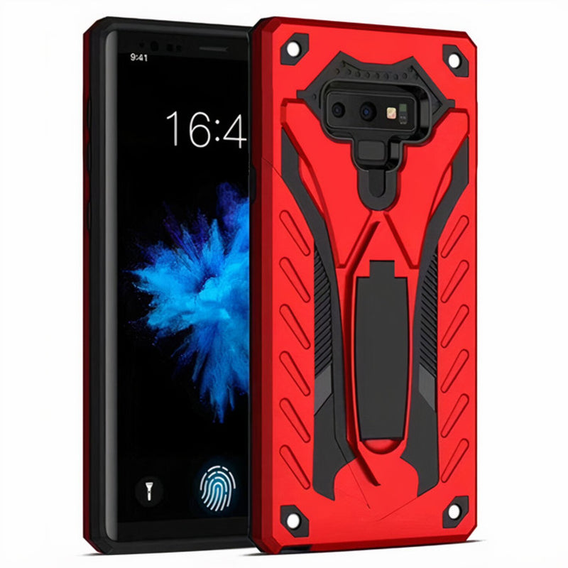 Coque Samsung Galaxy S armure blindée avec support pliable Coque Galaxy S Paprikase Rouge Galaxy S8 