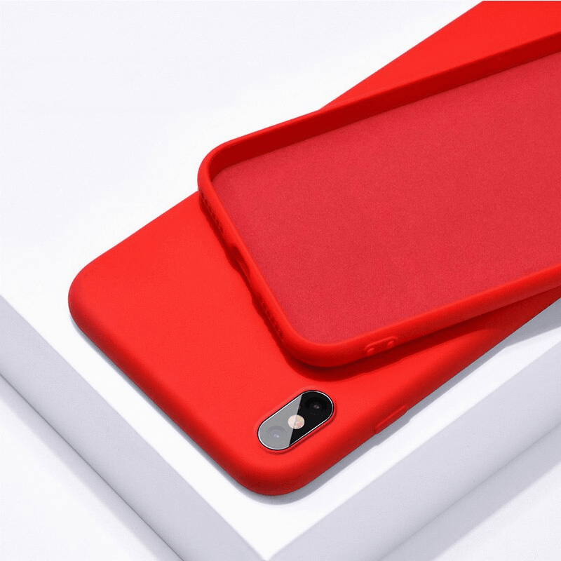 Coque iPhone en silicone liquide minimaliste Coque iPhone Paprikase Rouge iPhone 7/8/SE 2020/SE 2022 