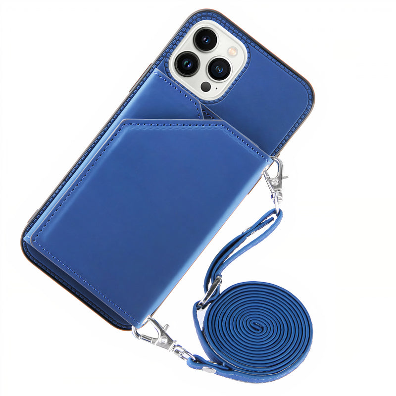 Étui iPhone en cuir avec porte-monnaie support et lanière Coque iPhone Paprikase   