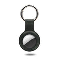 Étui en silicone liquide AirTag avec anneau pour clés Coque AirTag Paprikase Noir  