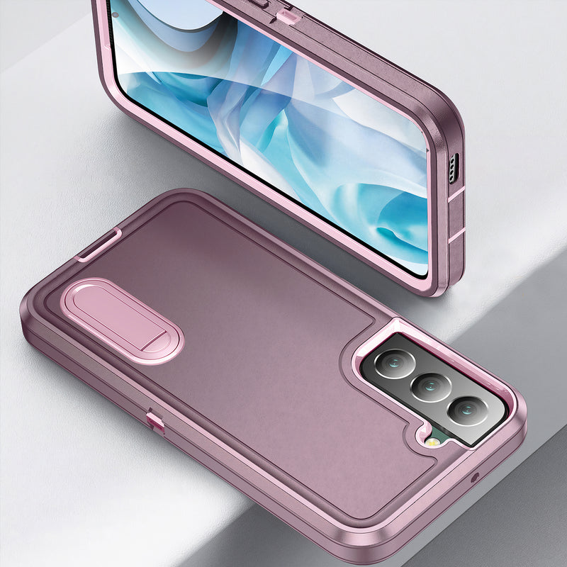 Coque de protection avant hybride Samsung Galaxy A trois pièces avec béquille Coque Galaxy A Paprikase   