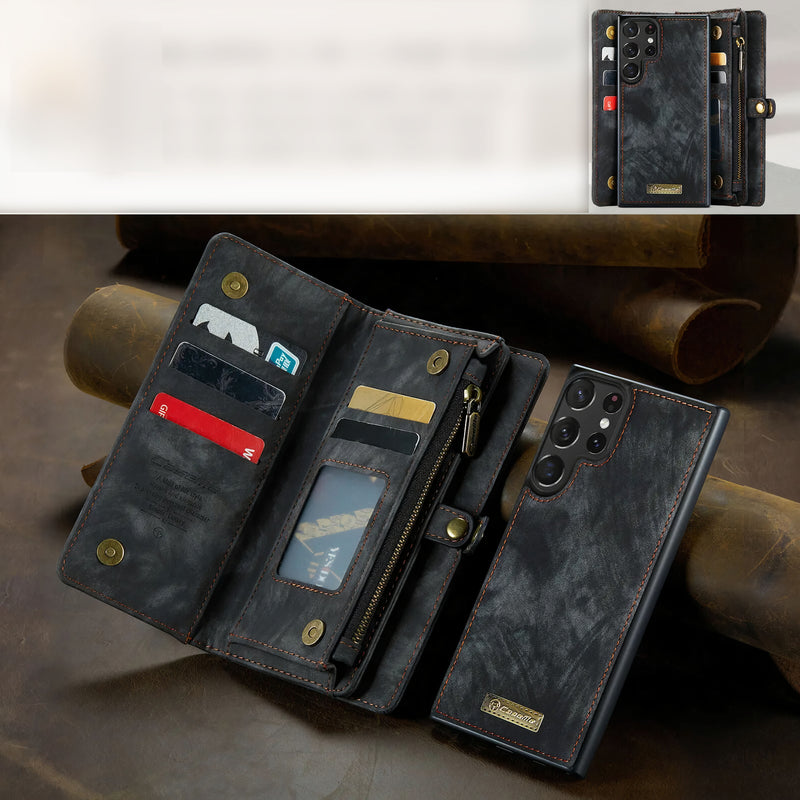 Étui 2-en-1 Samsung Galaxy S portefeuille mince et coque de téléphone en simili-cuir magnétique détachable Coque Galaxy S Paprikase   