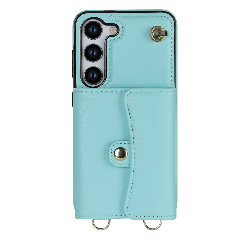 Étui en cuir artificiel Samsung Galaxy Note avec porte-monnaie, lanière et bandoulière Coque Galaxy Note Paprikase Turquoise Galaxy Note20 Ultra 