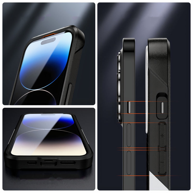 Coque anti-choc iPhone en silicone souple airbag antidérapant aux couleurs foncées Coque iPhone Paprikase   