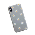 Coque iPhone silicone souple marguerites sur fond gris Coque iPhone Paprikase Gris iPhone 6/6S 