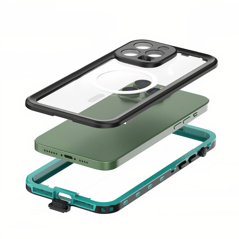 Étui intégral iPhone compatible MagSafe étanche jusqu'à 2 mètres de profondeur Coque iPhone Paprikase   