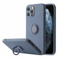 Coque iPhone silicone liquide avec anneau support et dragonne Coque iPhone Paprikase Violet iPhone 7/8/SE 2020/SE 2022 