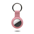 Étui en silicone liquide AirTag avec anneau pour clés Coque AirTag Paprikase Rose  