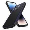 Coque anti-choc iPhone en silicone souple airbag antidérapant aux couleurs foncées Coque iPhone Paprikase Bleu iPhone 15 Pro Max 