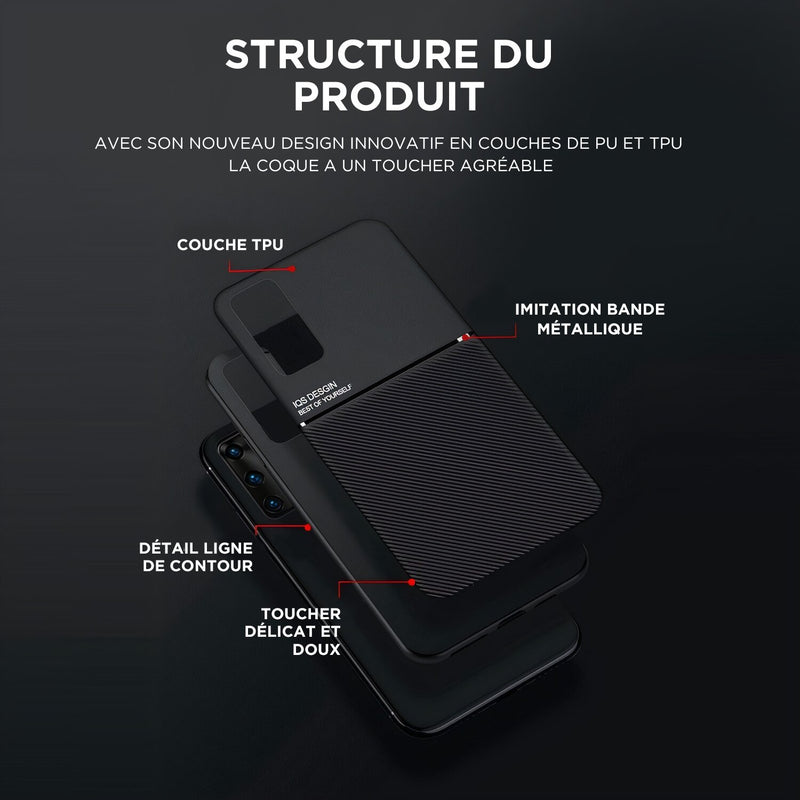 Coque Samsung Galaxy Note couleur mate unie compatible support magnétique Coque Galaxy Note Paprikase   