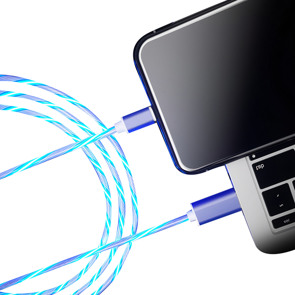 Câble flot lumineux USB vers Lightning Câble Paprikase   