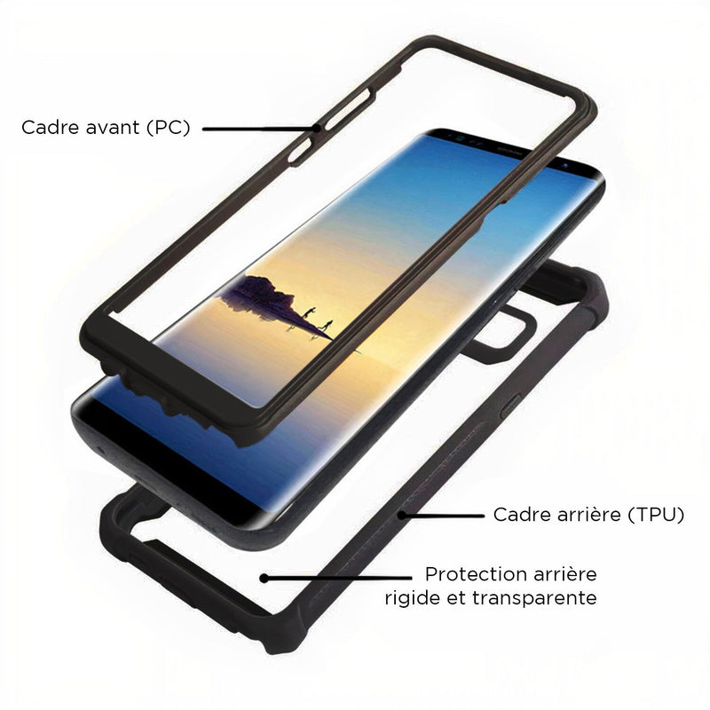 Samsung Galaxy Note étui de protection robuste à 360° en deux parties Coque Galaxy Note Paprikase   