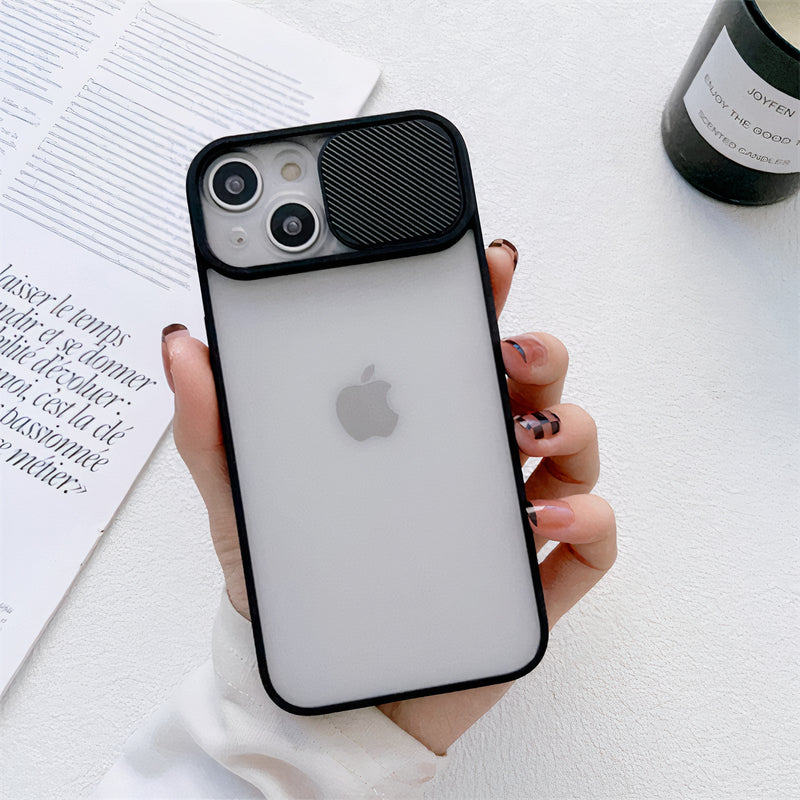 Coque minimaliste avec protection caméra coulissante pour iPhone Coque iPhone Paprikase   