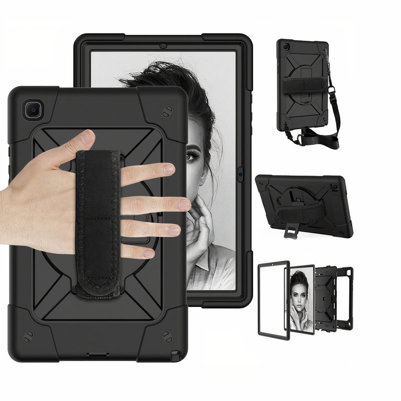 Coque iPad antichoc cadre extérieur silicone avec béquille poignée et bandoulière Coque iPad Paprikase   