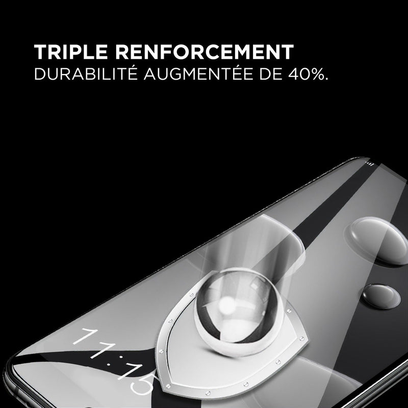 Protection d'écran incurvée verre trempé avec bords noirs Huawei P Protection d'écran Huawei P Paprikase   