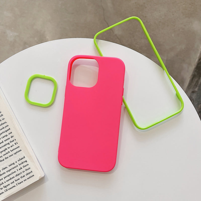 Coque pour iPhone en silicone doux couleur bonbon – Paprikase