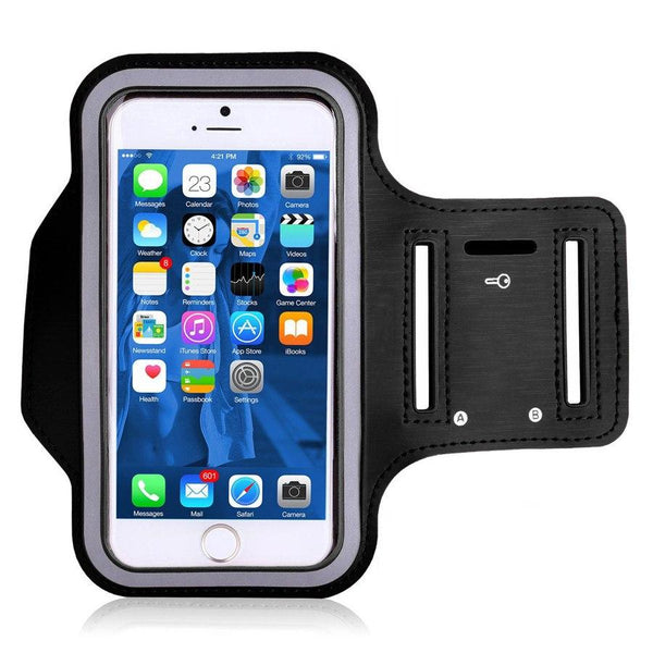 Sac de brassard de sport Support de téléphone Sac de téléphone Bracelet  avant-bras avec porte-écouteurs Trou pour téléphone iPhone 7