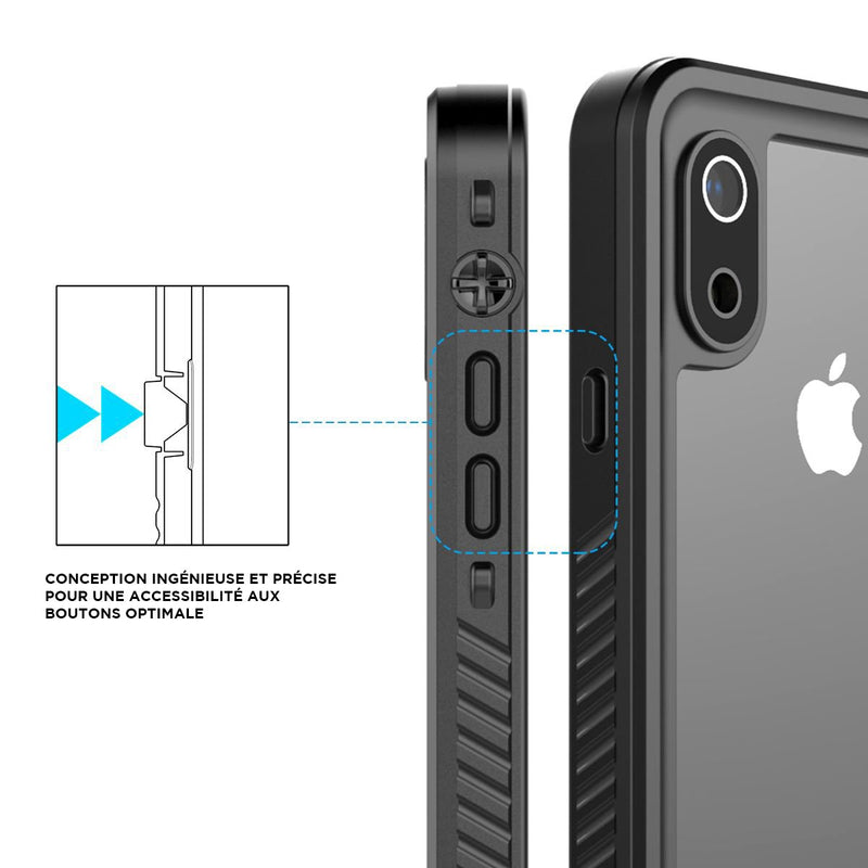 AICase Coque pour iPhone 12/iPhone 12 Pro (2020) 6,1, protection intégrale  à 3 couches contre les chutes, les chocs, et la poussière : :  Électronique