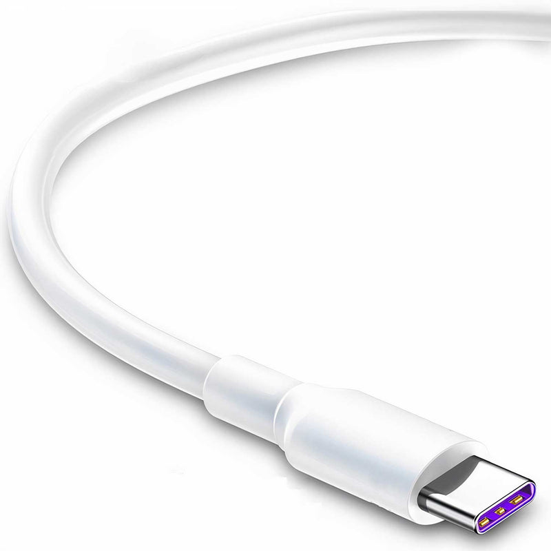 Câble blanc USB-A vers USB-C compatible chargement rapide Câble Paprikase   
