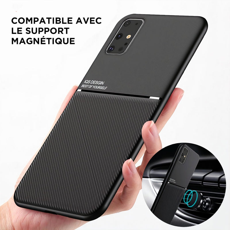 Coque Samsung Galaxy Note couleur mate unie compatible support magnétique Coque Galaxy Note Paprikase   