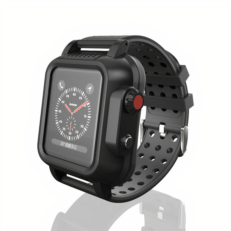 Coque de protection en silicone étanche avec bracelet sport pour Apple Watch Coque Apple Watch Paprikase   