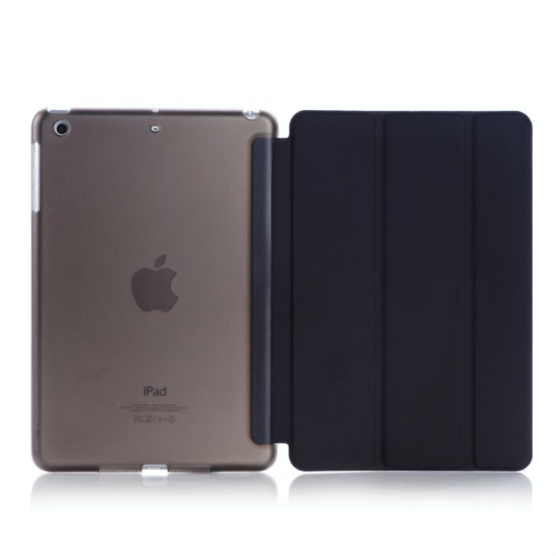 Coque iPad ultra-mince avec rabat magnétique intelligent Coque iPad Paprikase Noir iPad mini/mini 2/mini 3 