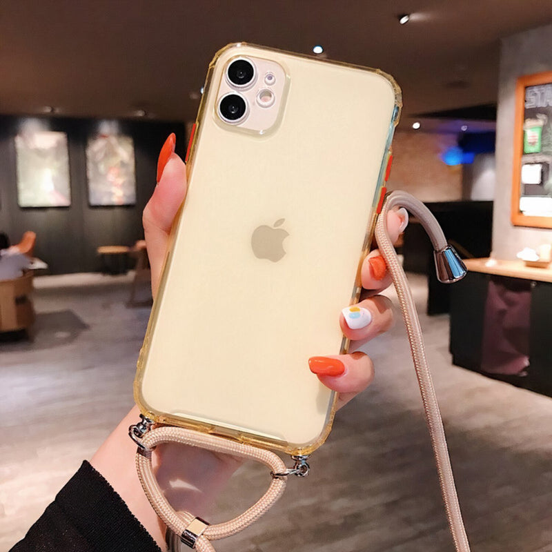 Étui coloré iPhone avec lanière tressée Coque iPhone Paprikase   