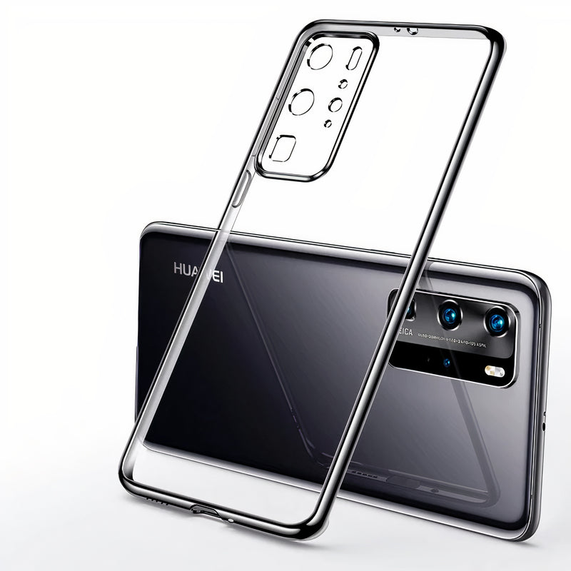 Coque transparente ultra fine bords métallisés pour Huawei Mate Coque Huawei Mate Paprikase Noir Mate 20 Pro 