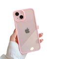 Coque transparente à bords arrondis couleur bonbon pour iPhone Coque iPhone Paprikase Rose iPhone 13 Pro Max 