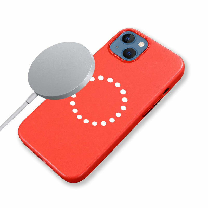 Red Coque iPhone 13 Pro Max Magsafe avec Lens Protector