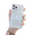 Coque iPhone semi-opaque brillante avec porte-cartes Coque iPhone Paprikase Blanc iPhone 13 Pro Max 
