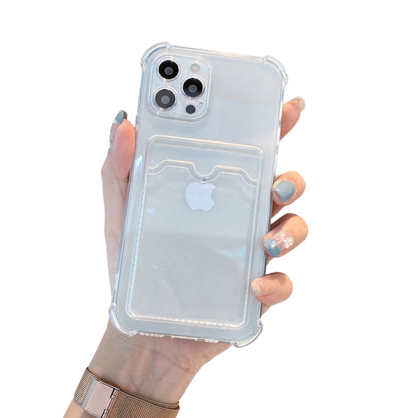Coque tressée porte-cartes MagSafe iPhone 12 Pro (vert) - Coque