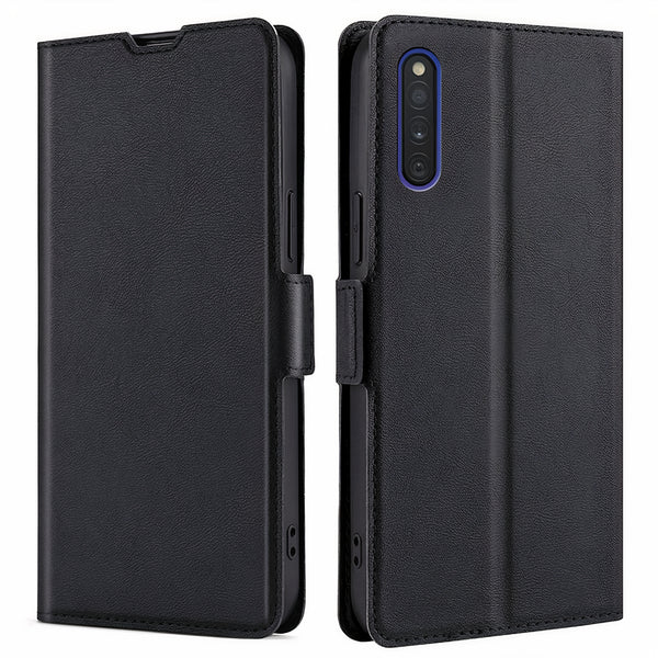 Étui en cuir artificiel à rabat avec porte-cartes pour Samsung Galaxy S Coque Galaxy S Paprikase Noir Galaxy S21 Ultra 