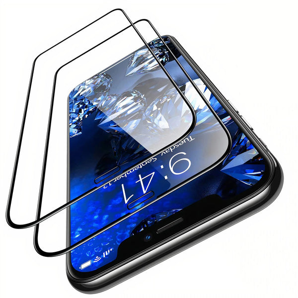 Protection d'écran verre trempé avec bords noirs iPhone Protection d'écran iPhone Paprikase iPhone 7  