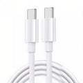 Câble blanc USB-C vers USB-C compatible chargement rapide Câble Paprikase Blanc 1 m 