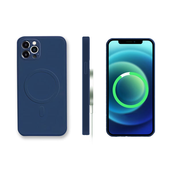 Case iPhone 13 : Coque magnétique transparente MagSafe Bleu Ciel à prix pas  cher