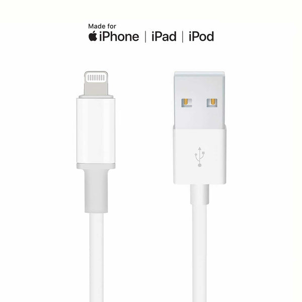 Câble MFi Lightning vers USB-A pour appareils Apple Câble Paprikase Blanc 1 m 