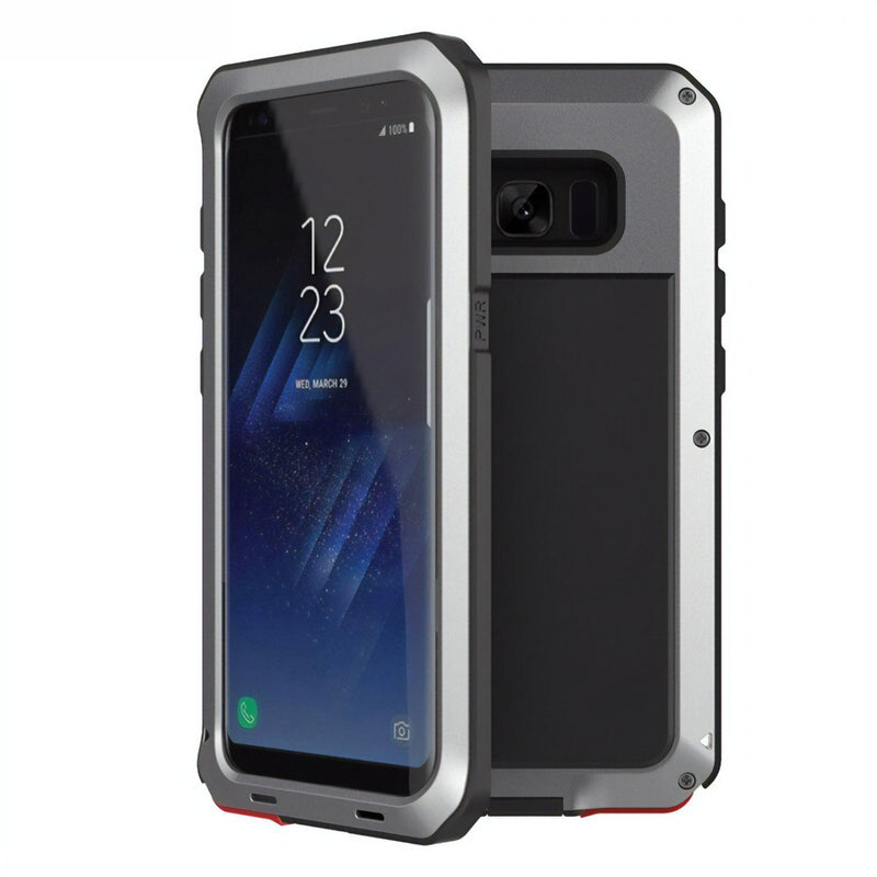 Coque Samsung Galaxy S intégrale protection militaire Coque Galaxy S Paprikase Argent Galaxy S8 