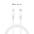 Câble MFi USB-C vers Lightning pour appareils Apple Câble Paprikase Blanc 1 m 