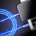 Câble flot lumineux USB vers Lightning Câble Paprikase Bleu  