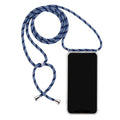 Coque iPhone transparente avec cordon autour du cou Coque iPhone Paprikase Bleu iPhone 7/8/SE 2020/SE 2022 