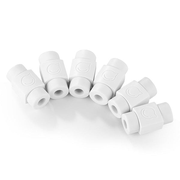 Lot de 6 protections de câbles Protection de câble Paprikase Blanc  