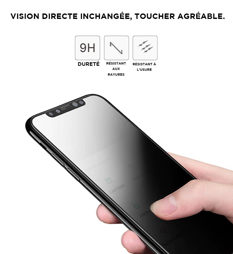 Film en verre trempé anti-espion pour iPhone 12 Mini