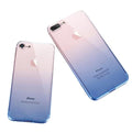 Coque iPhone transparente dégradé de couleurs Coque iPhone Paprikase Bleu iPhone 6/6S 