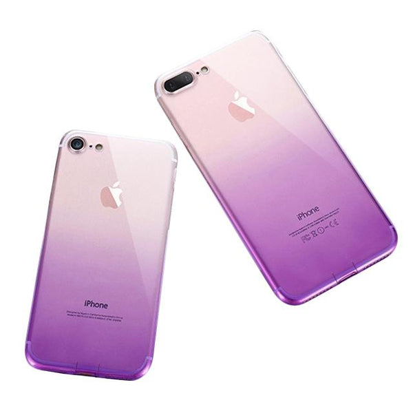 Coque iPhone transparente dégradé de couleurs Coque iPhone Paprikase Violet iPhone 6/6S 